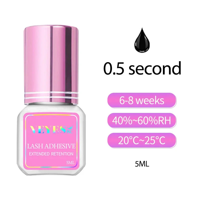 Veyes Inc Fast Drying Eyelash Extensions Adhesive Long Lasting Hold