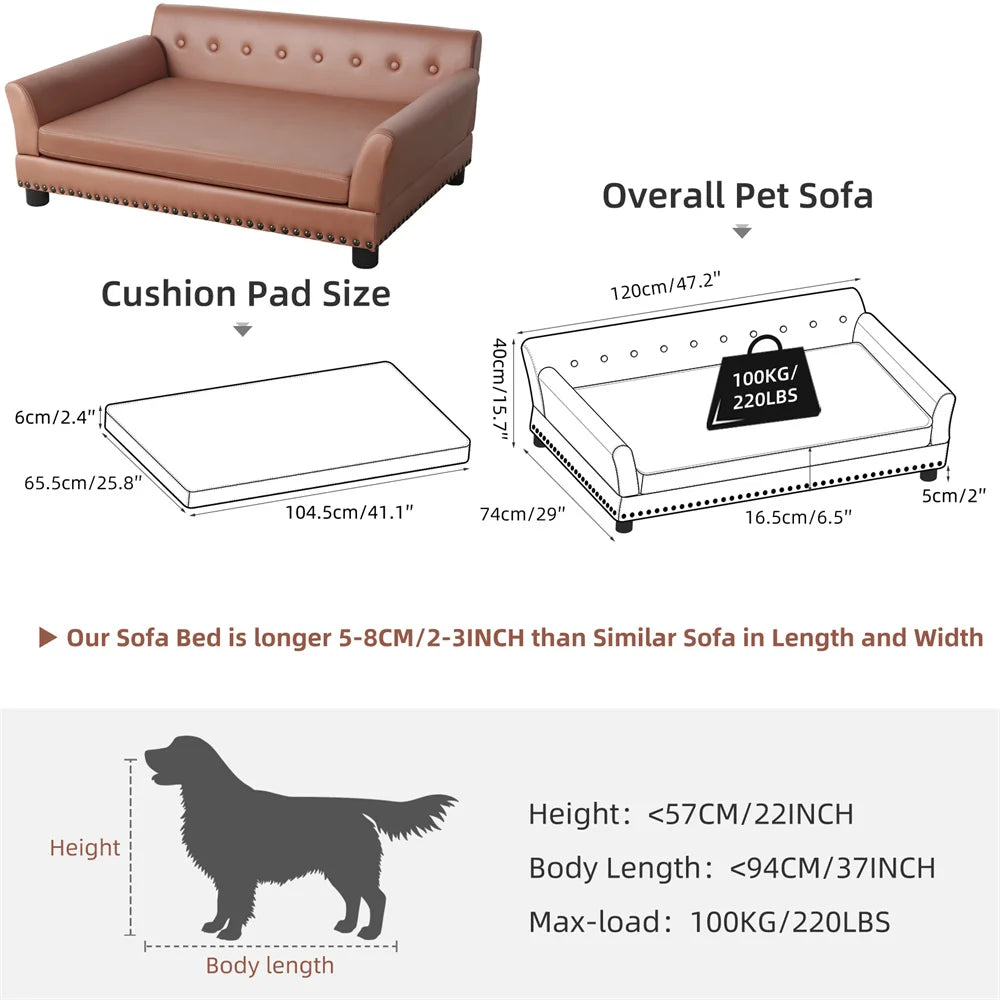BORWART CN Heavy Duty Raised Pet Sofa Bed For Dogs And Cats