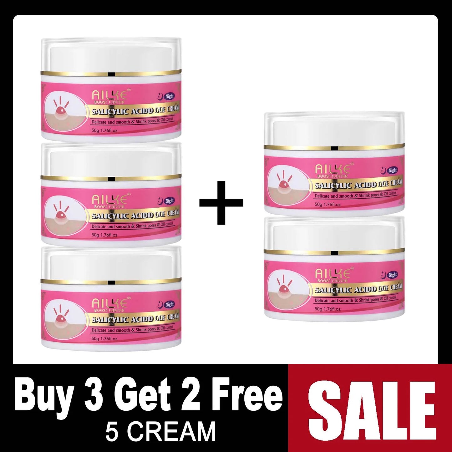 AILKE Organic AHA Skin Brightening Set Whitening Lotion