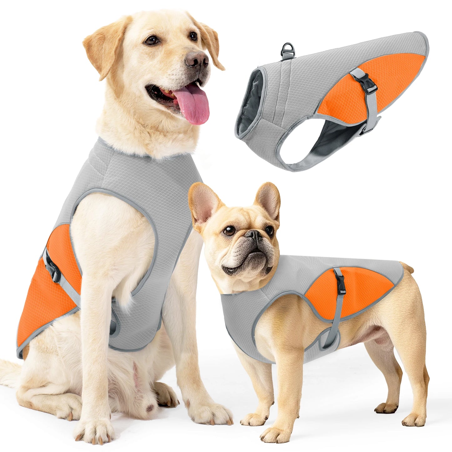 Dog Cooling Vest Harness With Portable Water Bottle