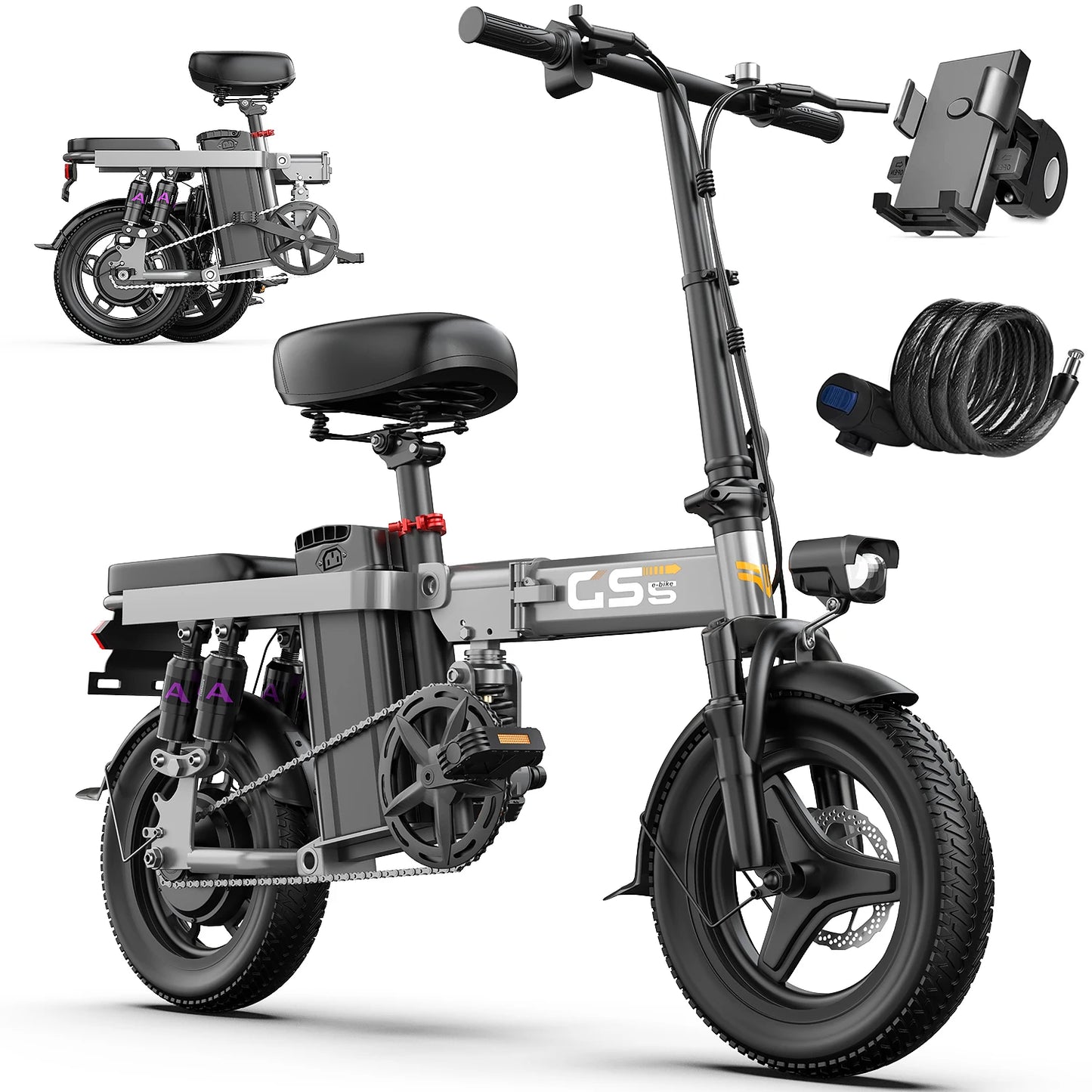 UPlee GS5 48V 15Ah Folding Electric Bike Battery Pack