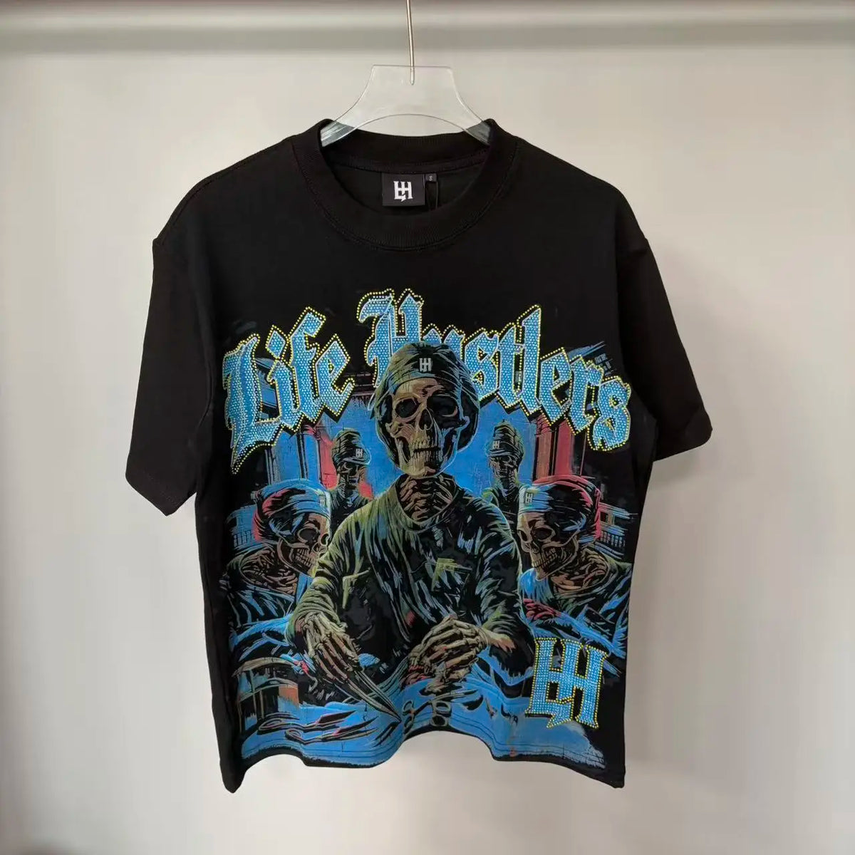 Premium Cotton Retro Loose Tee For Unisex Casual Wear