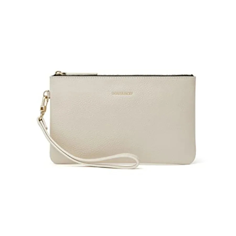 Doris and Jacky Leather Wristlet Clutch With RFID Blocking