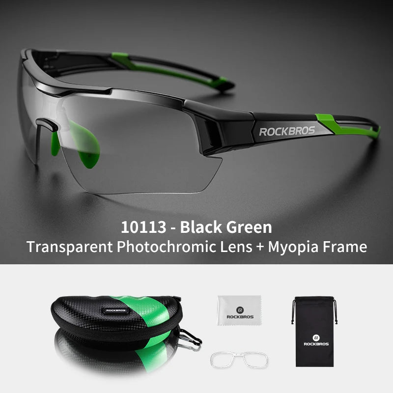 ROCKBROS Photochromic Cycling Glasses UV400 Protection Sunglasses