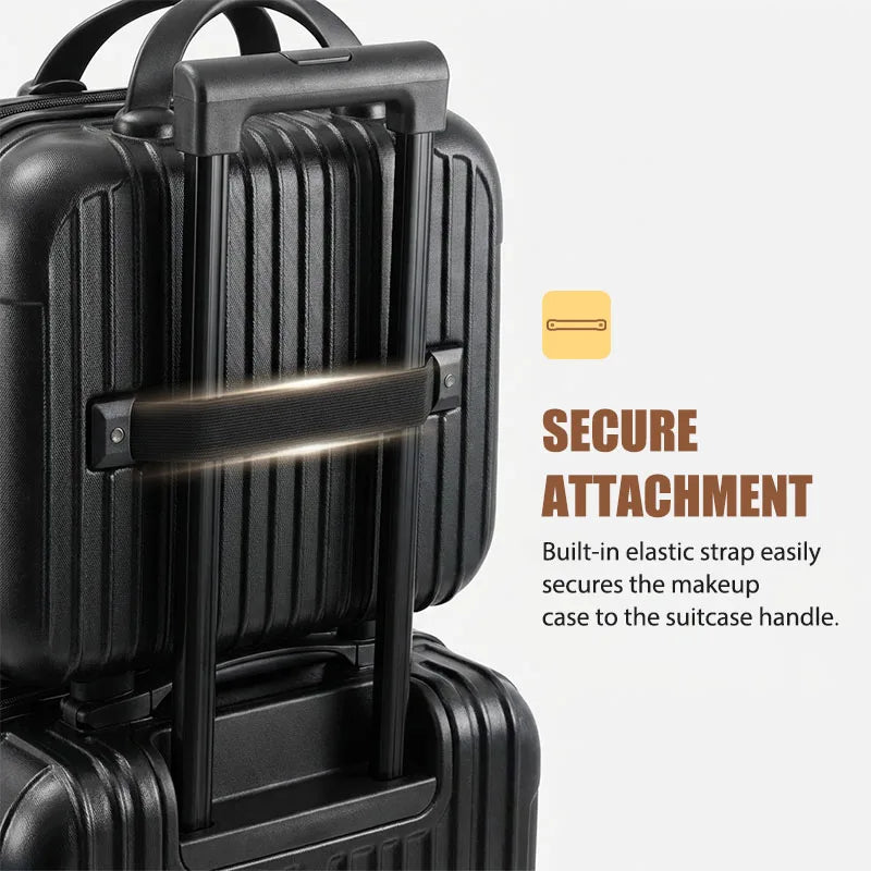 2-Piece Hardside Carry-On Luggage Set With USB Port TSA Lock