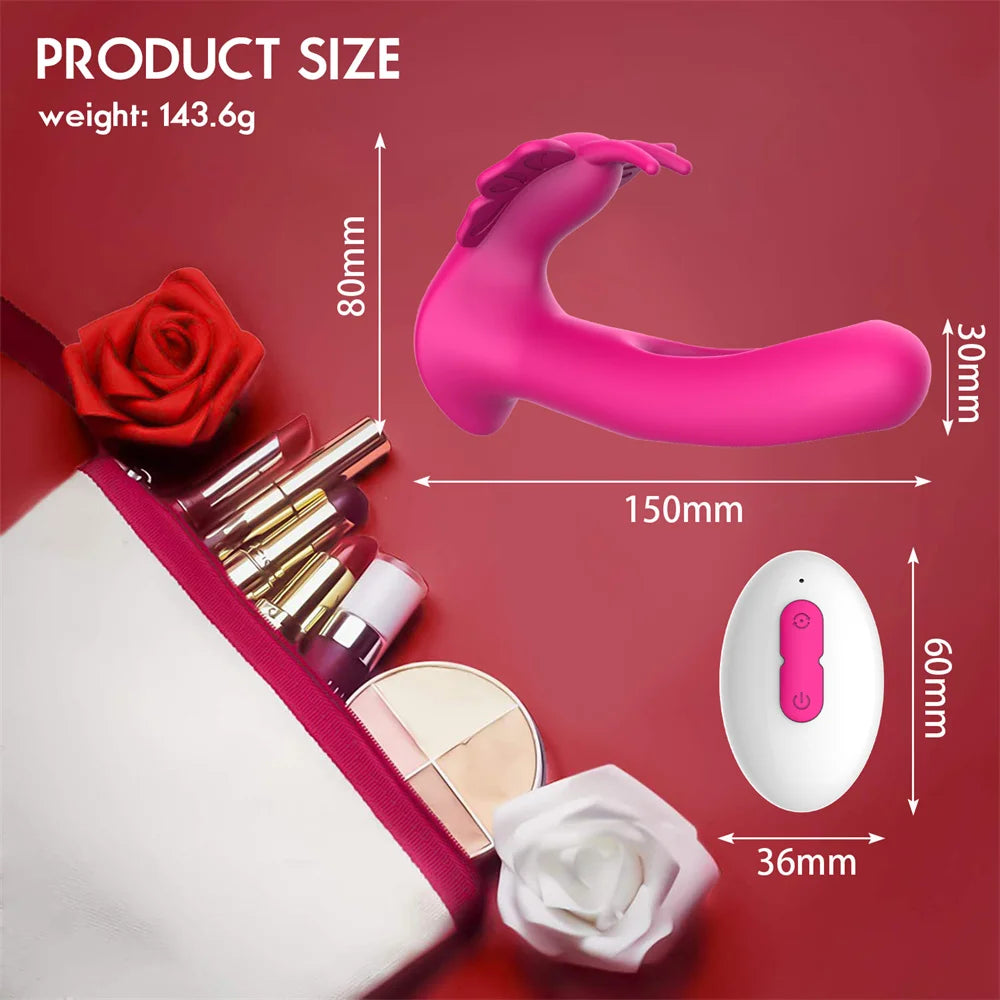 JoinJJToy Butterfly Style Clitoral Stimulator And Vagina Massager