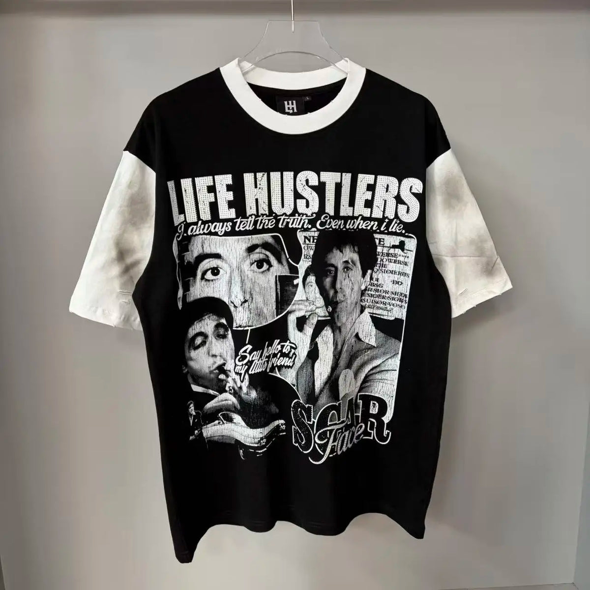 Premium Cotton Retro Loose Tee For Unisex Casual Wear