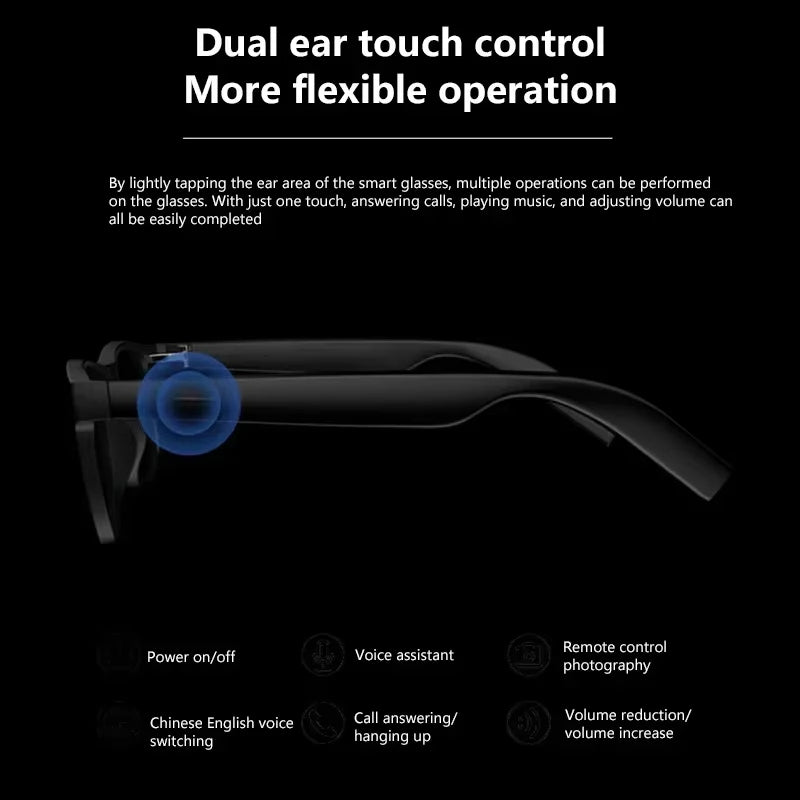 Lenovo 1800MP AI Smart 8K Wireless Glasses With Bluetooth