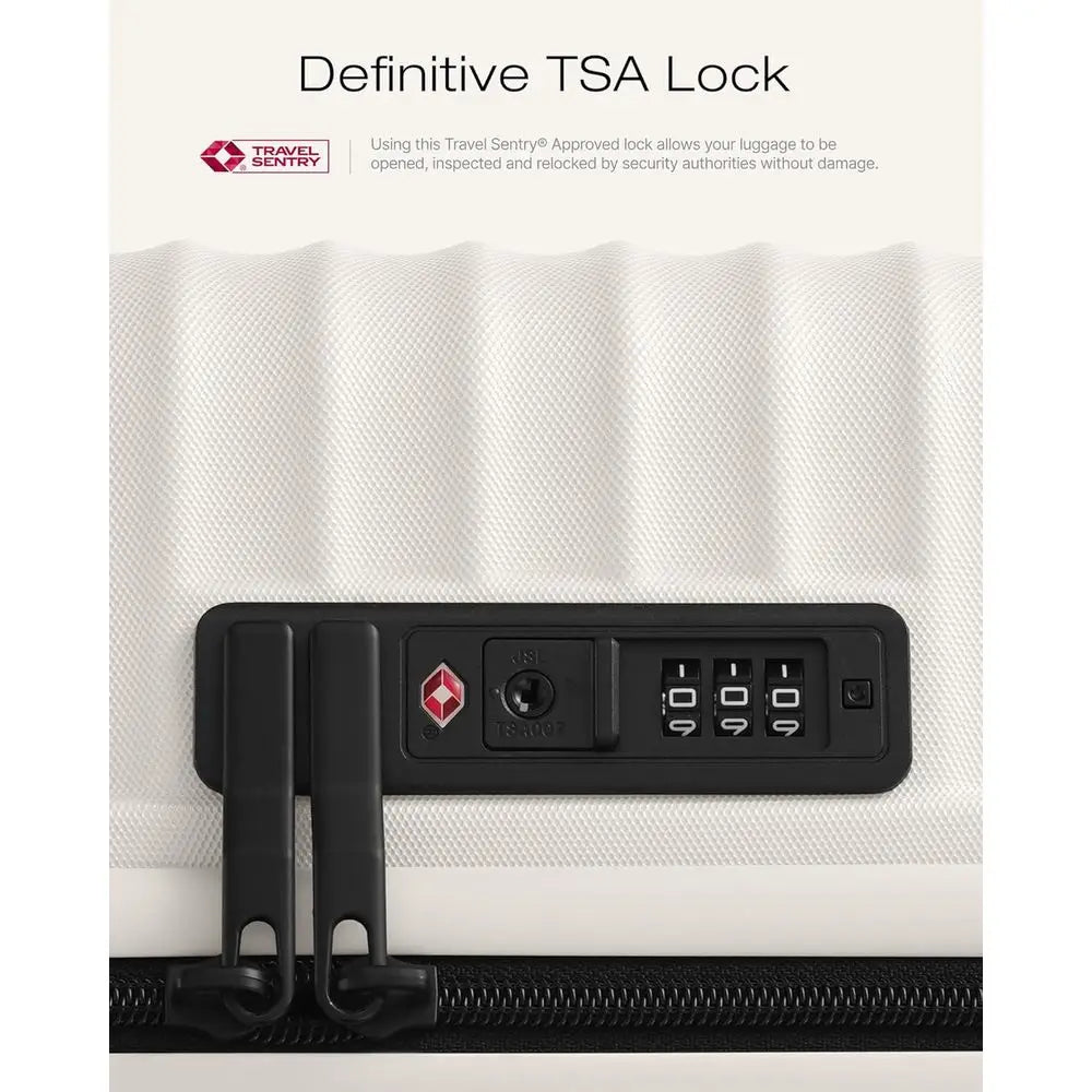 3-Piece Hardside Luggage Set With Spinner Wheels And TSA Lock