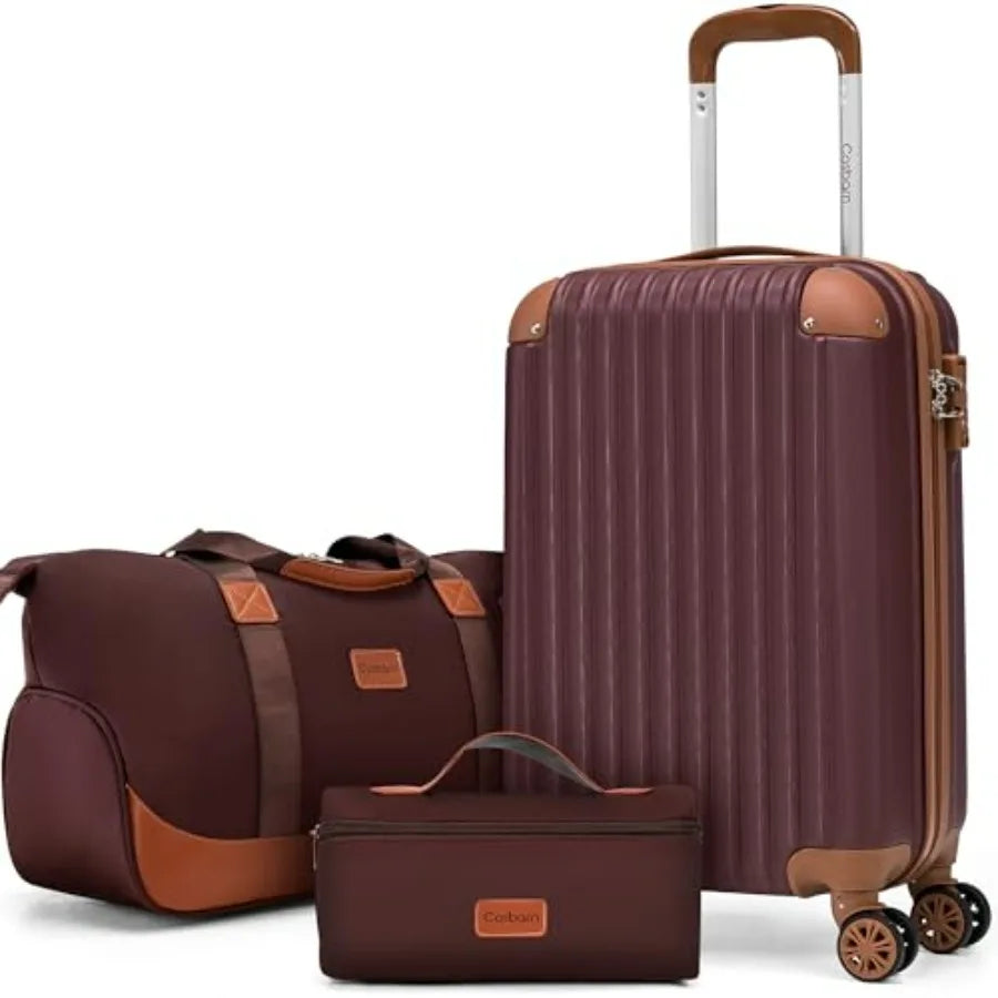 Carry On Luggage Set 3-Piece With Wheels And TSA Lock