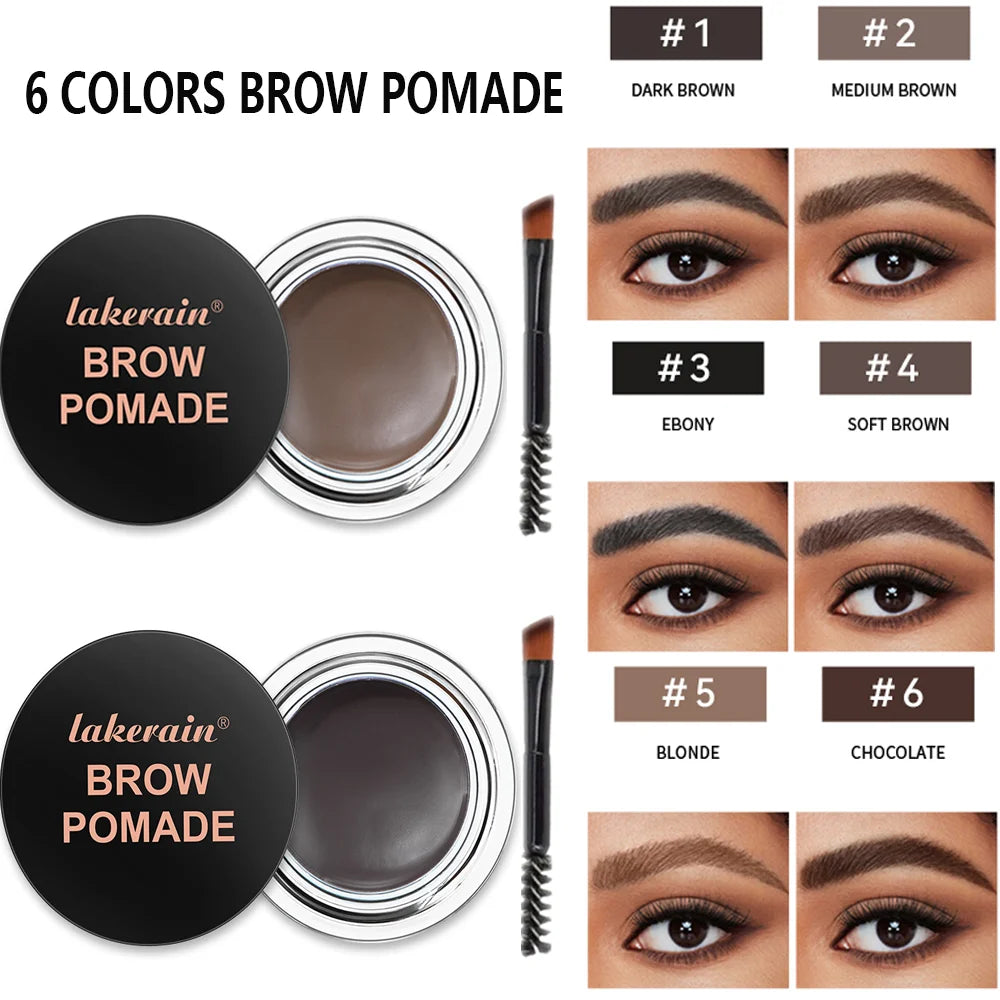Ibcccndc Long Lasting Waterproof Eyebrow Pomade With Brush