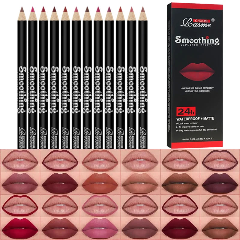 Lip Makeup Gift Set 24 Gloss Colors And 24 Lipliners