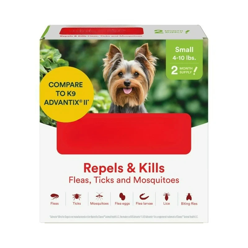 Ultra Flea and Tick Prevention for Dogs Waterproof Topical Drops