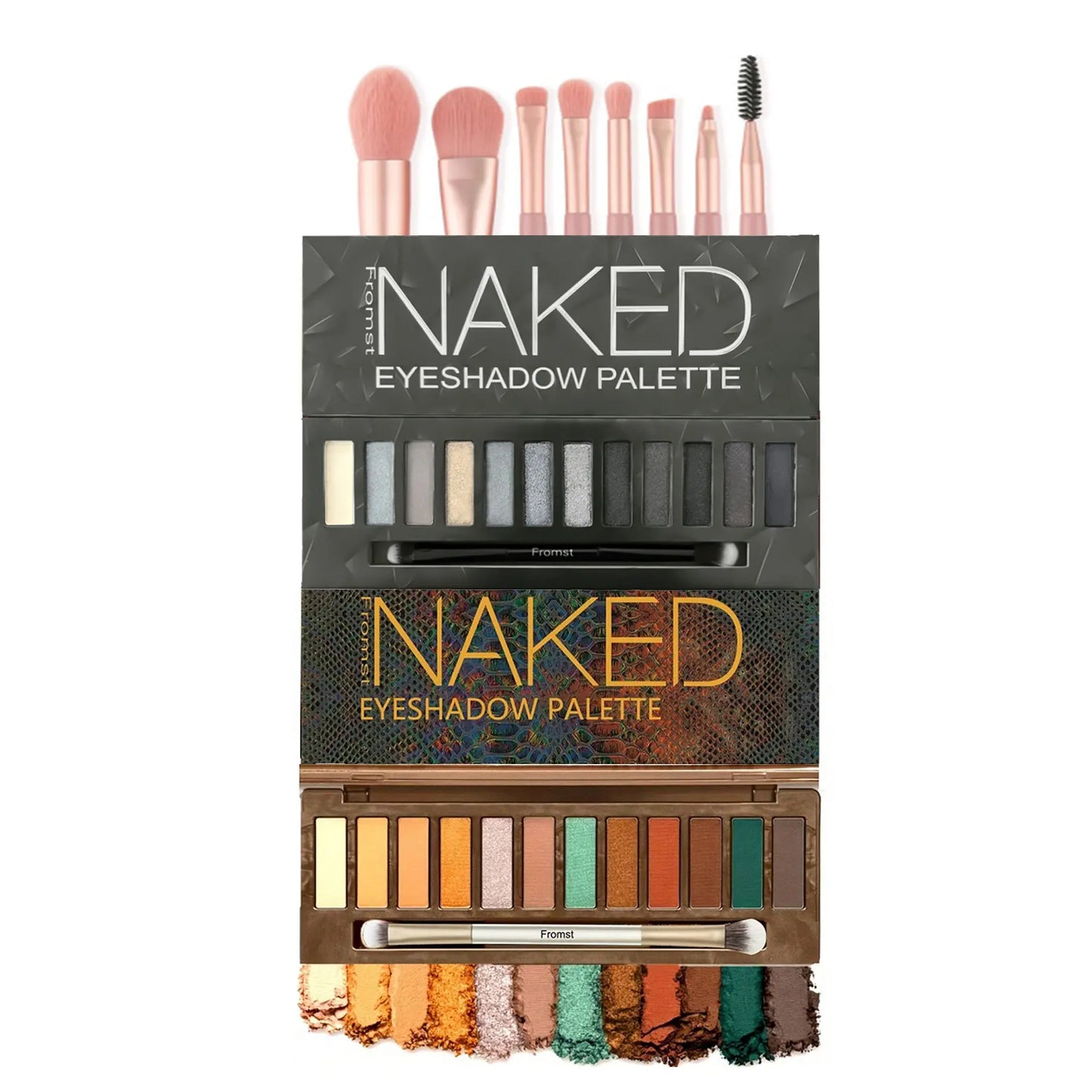 Fromst 12 Color Smoky And Warm Eyeshadow Palette Bundle