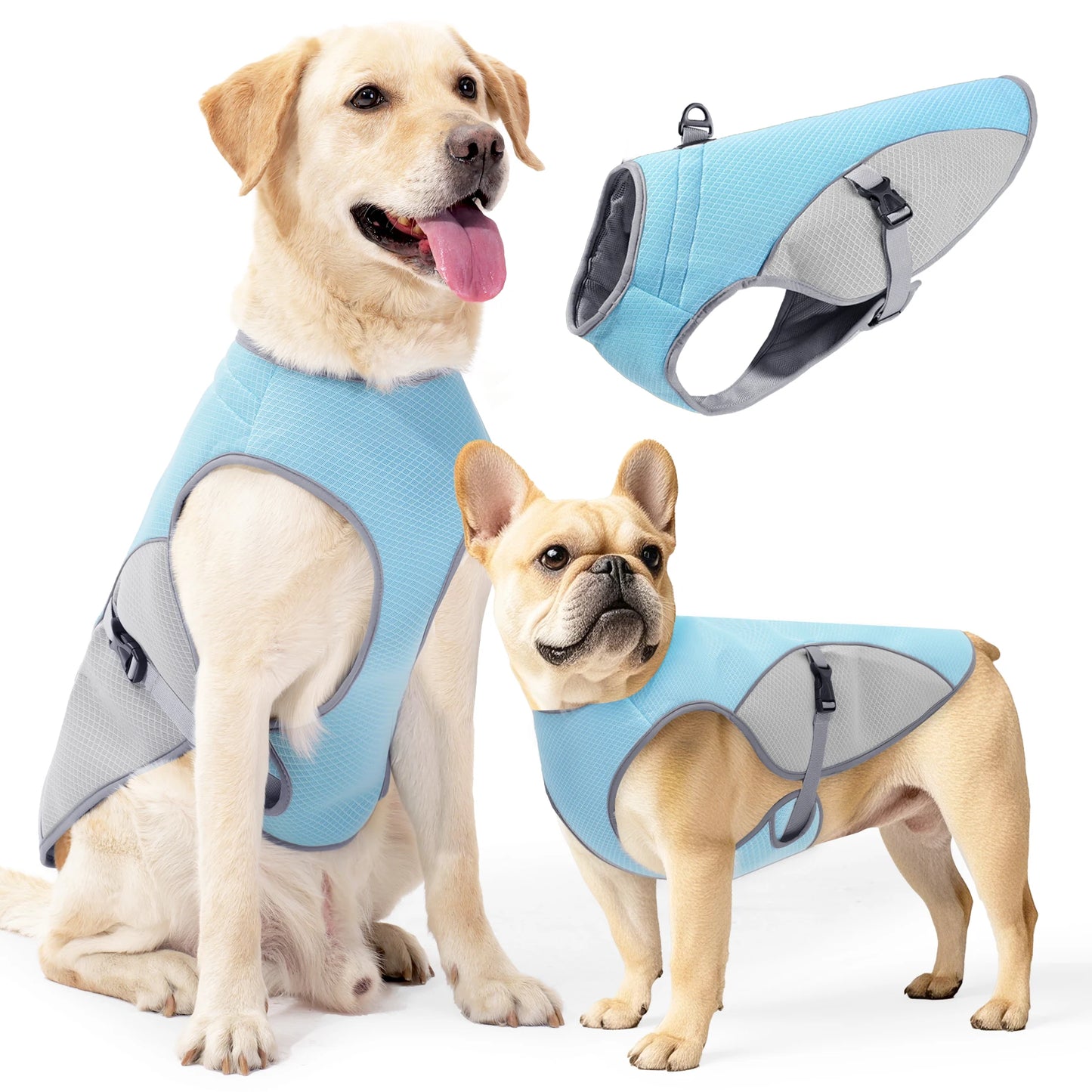 Dog Cooling Vest Harness With Portable Water Bottle