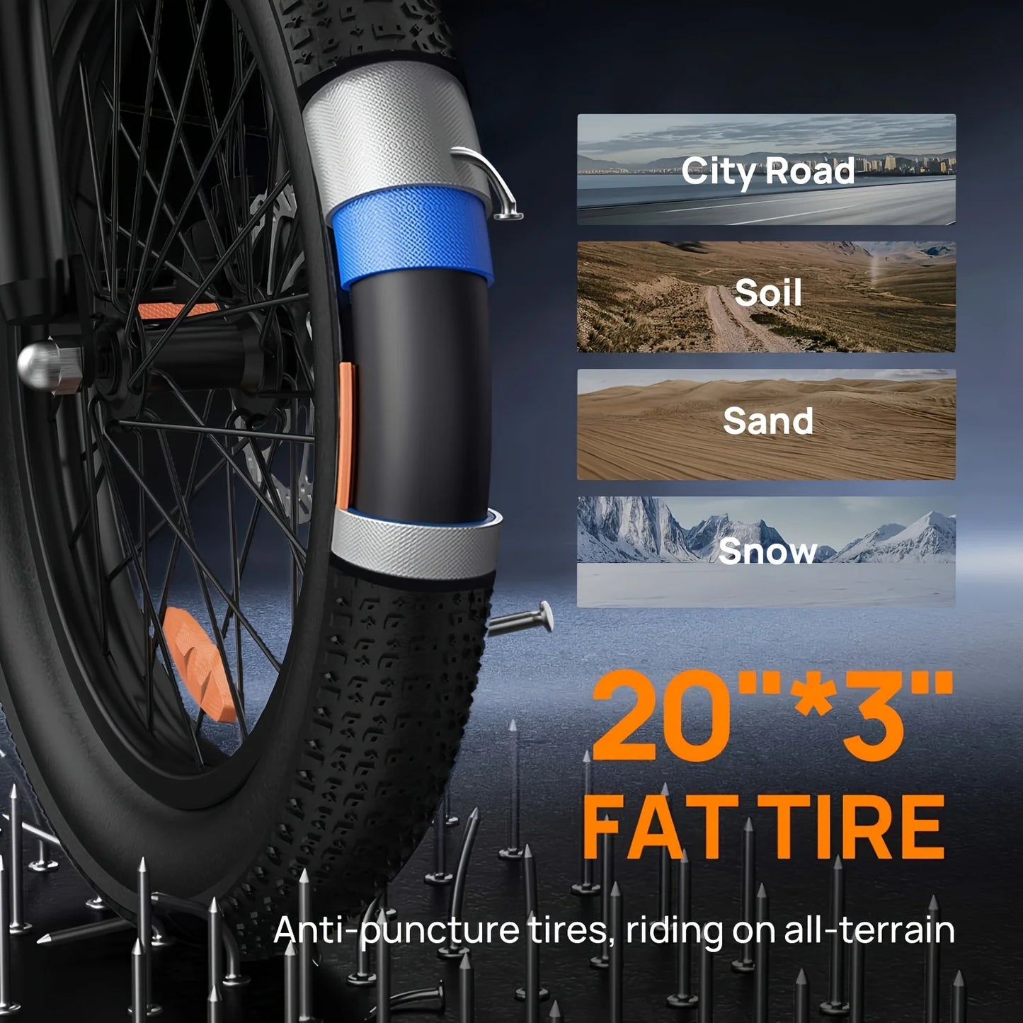URLIFE 1000W E20 Electric Bike 28MPH With Removable 48V Battery