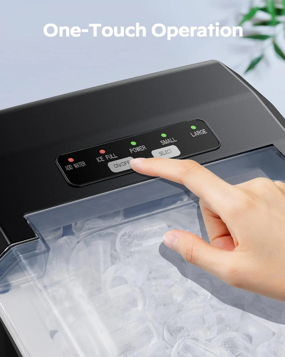 Ice Maker Countertop Portable With Two Ice Sizes Self Cleaning