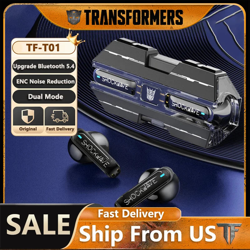 Transformers TF-T01 Gaming Earphones Bluetooth 5.3 Earbuds