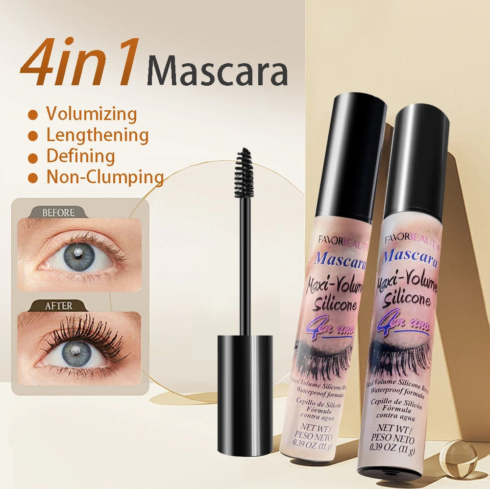 3 Pack Volumizing Mascara Set With Three Brush Heads Waterproof