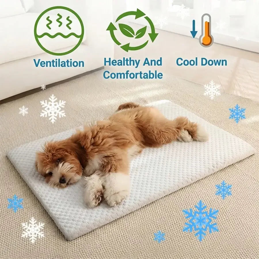 Cooling Cat Bed With Thick Padding Non Slip Washable