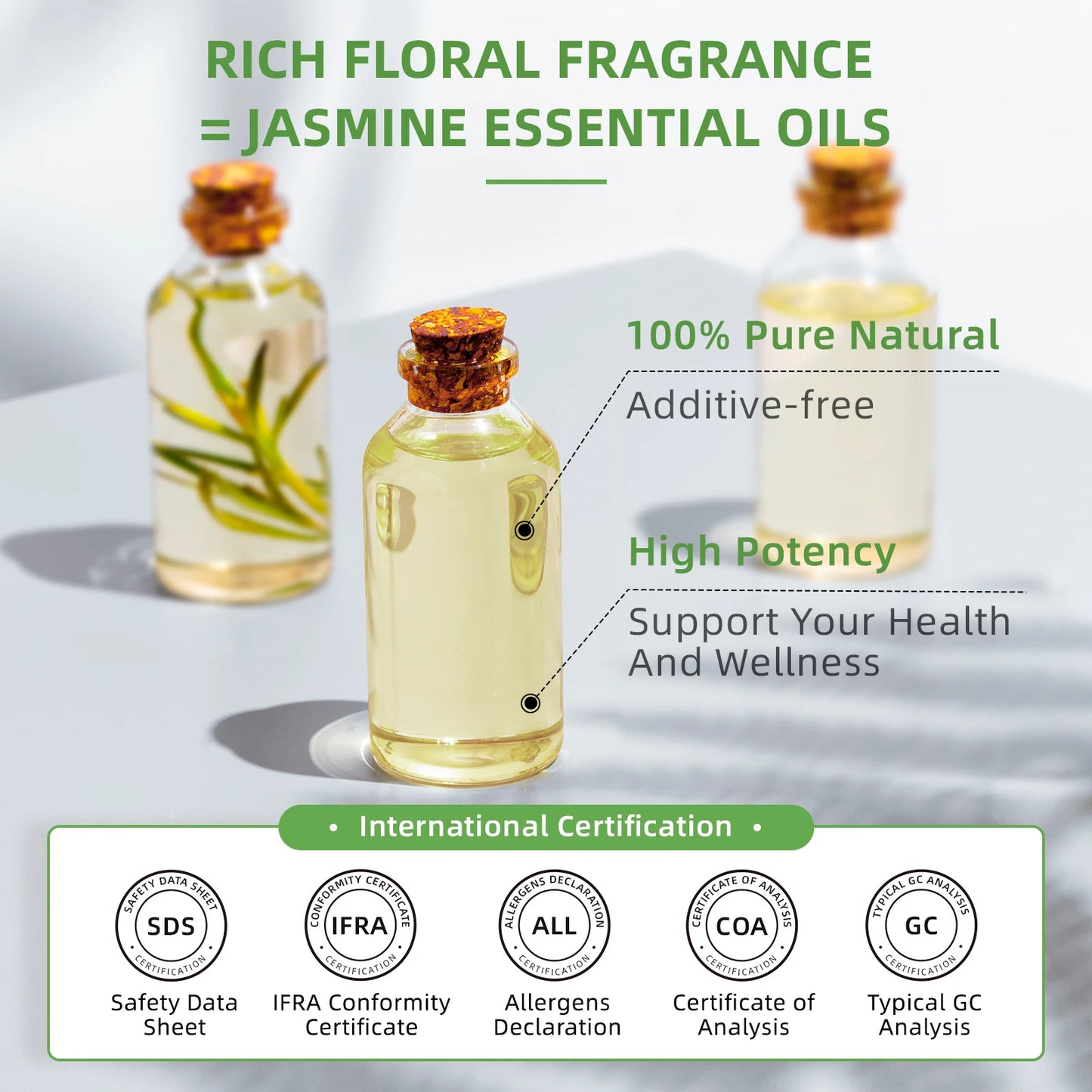 HIQILI Geranium Tea Tree Rosemary Lavender Peppermint Essential Oil