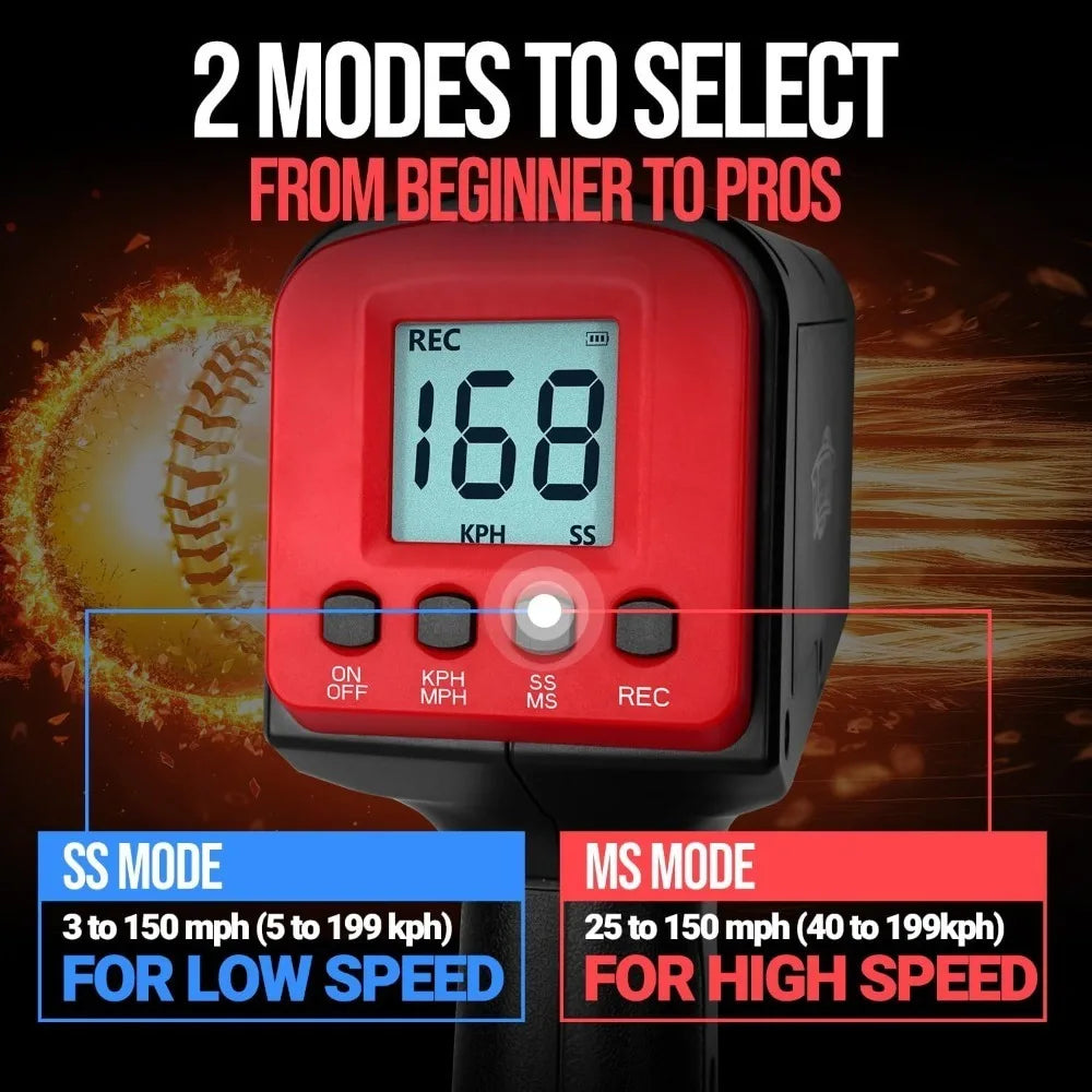 Baseball Radar Gun Speed Sensor With LCD Display For Pitching