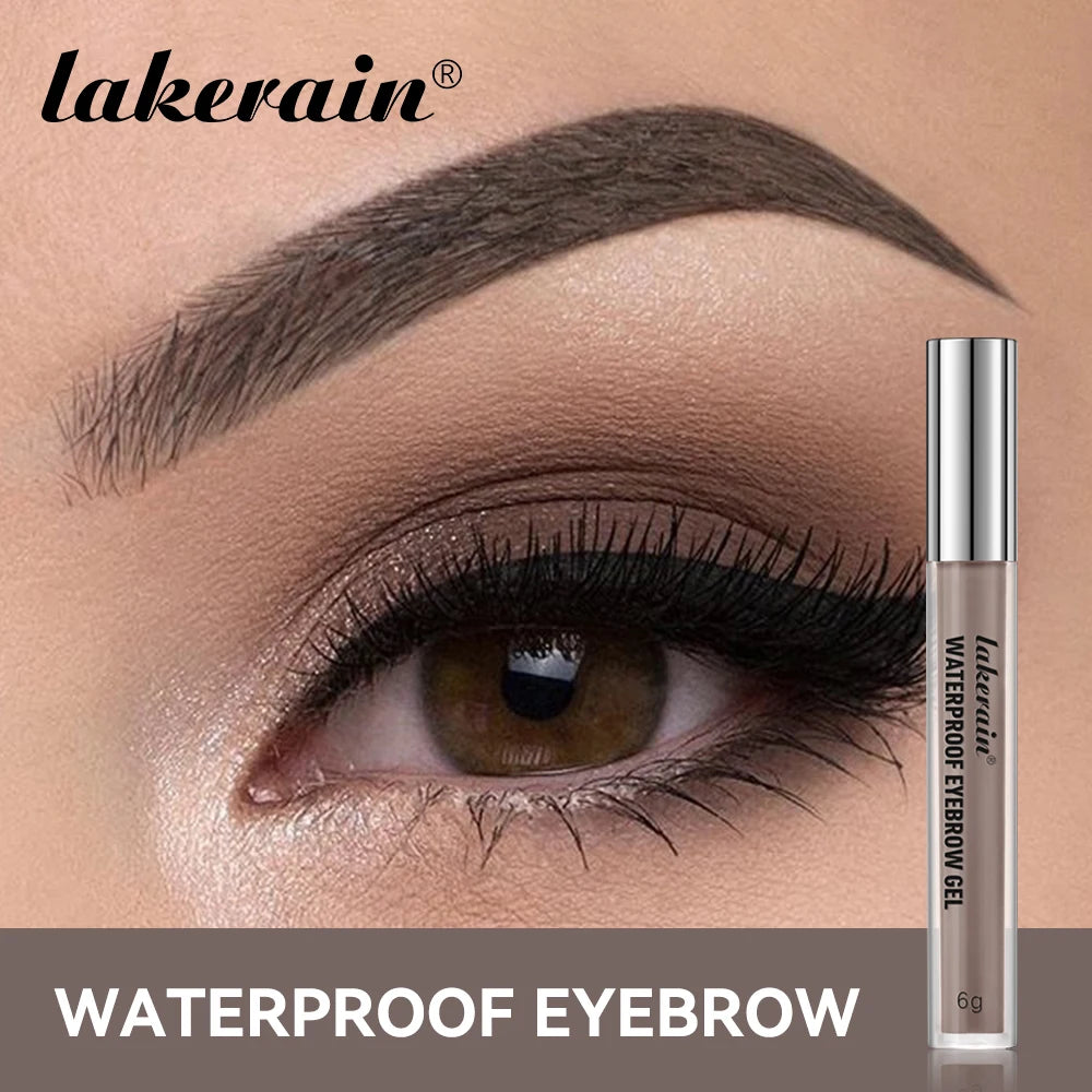 Lakerain Waterproof Eyebrow Gel Long Lasting High Pigmentation Silky Gel