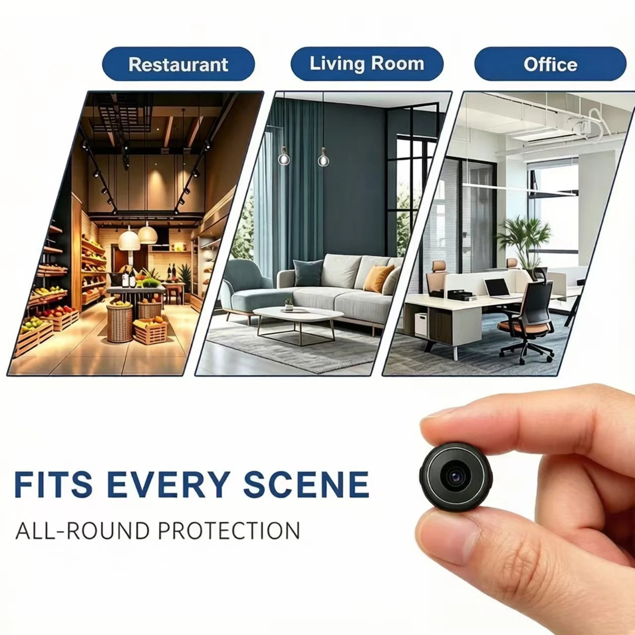 Portable 4K Security Camera With Night Vision And Motion Detection