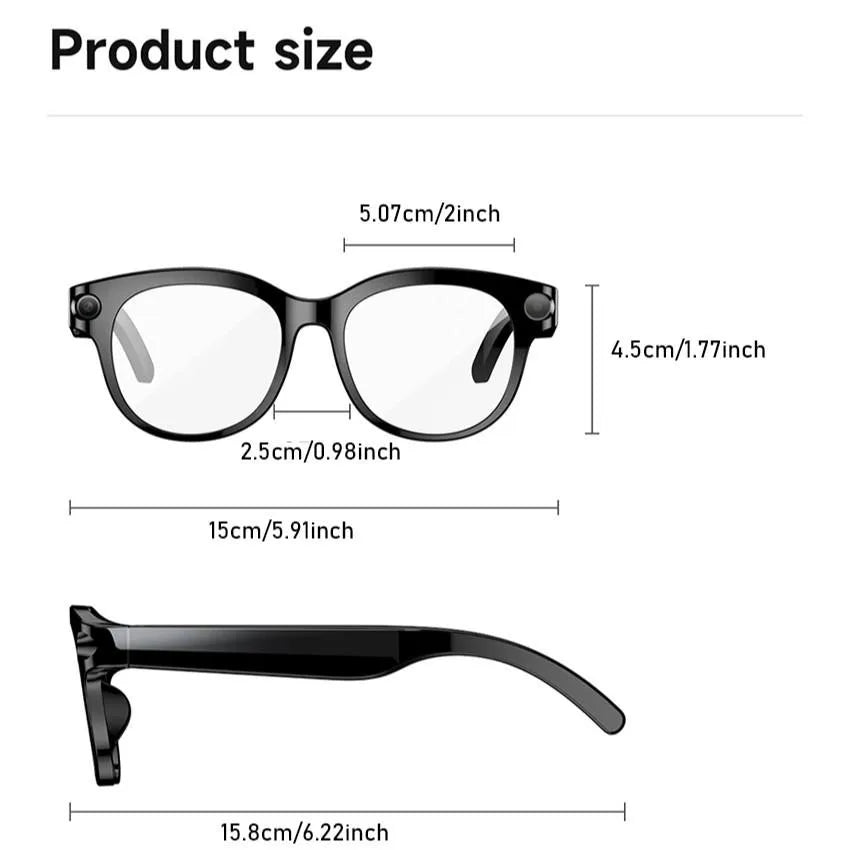 SENBONO AI Smart Glasses With 2MP 5MP 8MP Cameras 4K