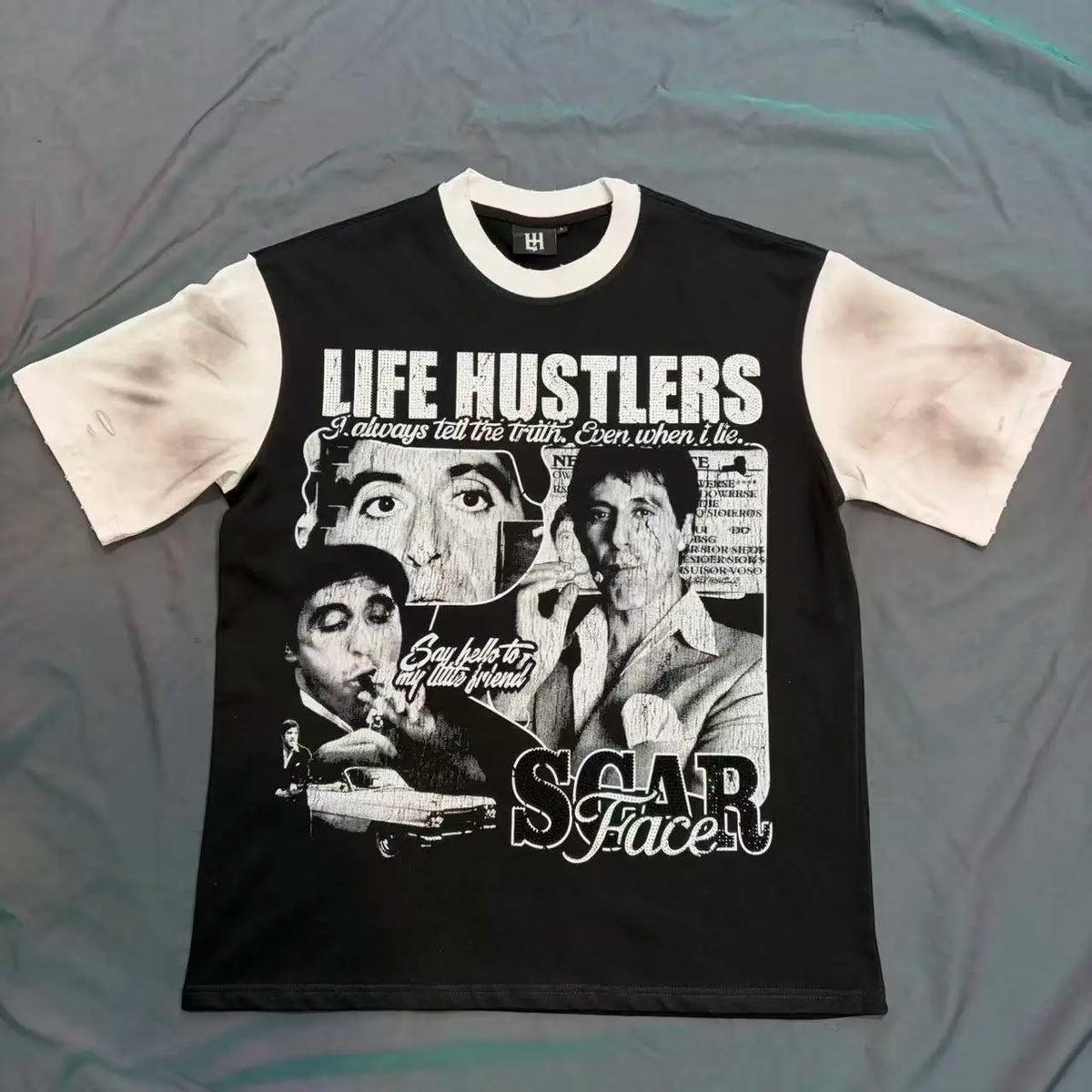 Premium Cotton Retro Loose Tee For Unisex Casual Wear