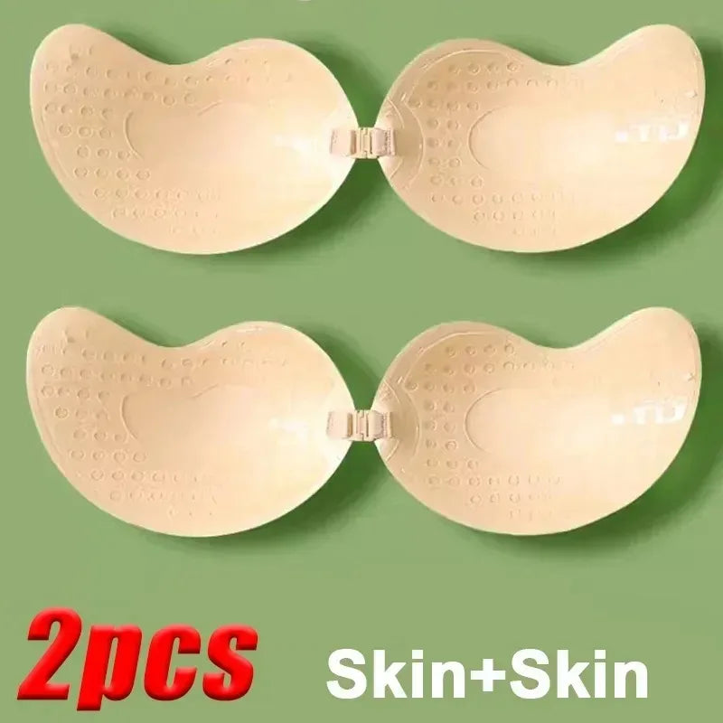 Silicone Self-Adhesive Backless Strapless Bra For Invisible Support