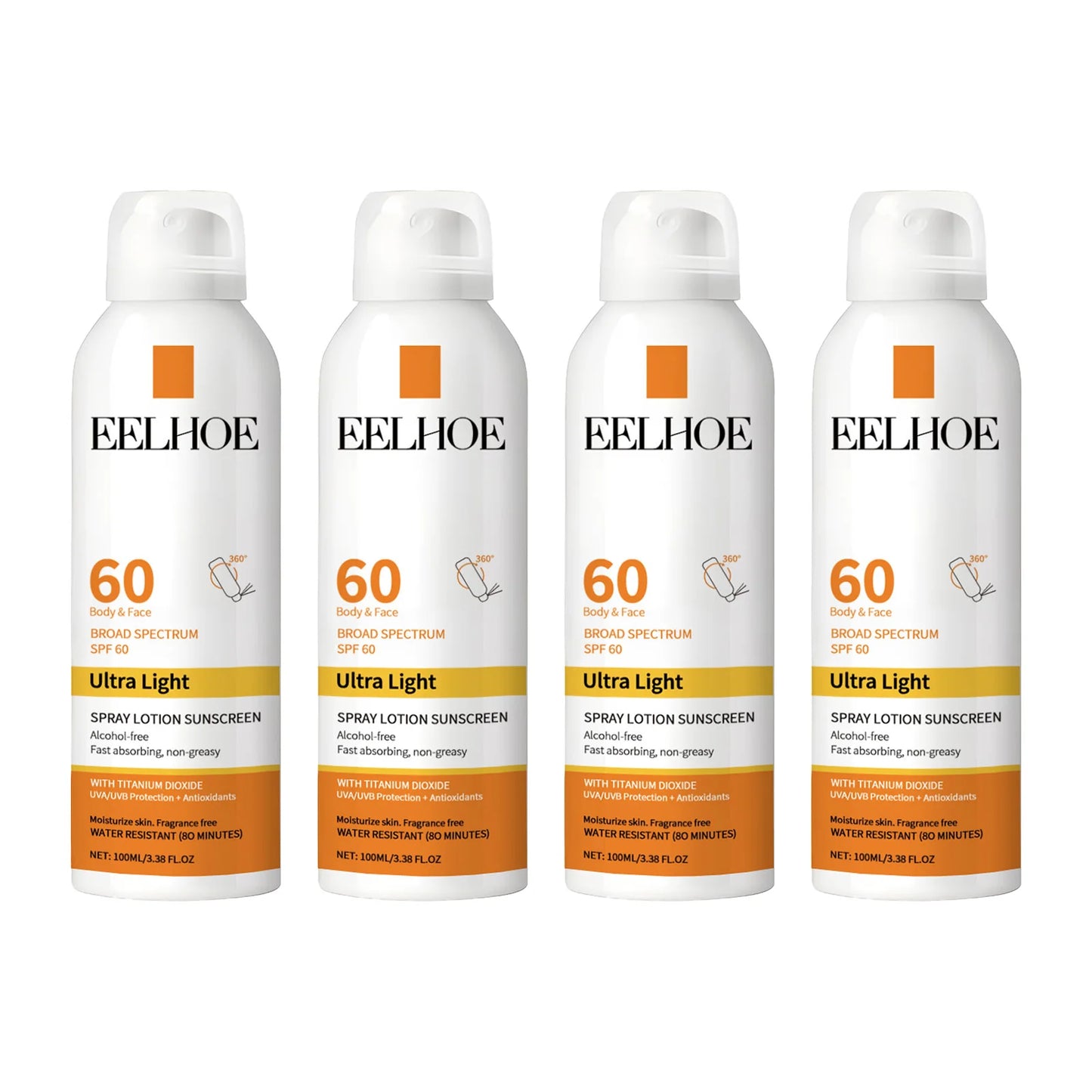 Eelhoe Vitamin E Sunscreen Spray Long Lasting Moisturizing Shield