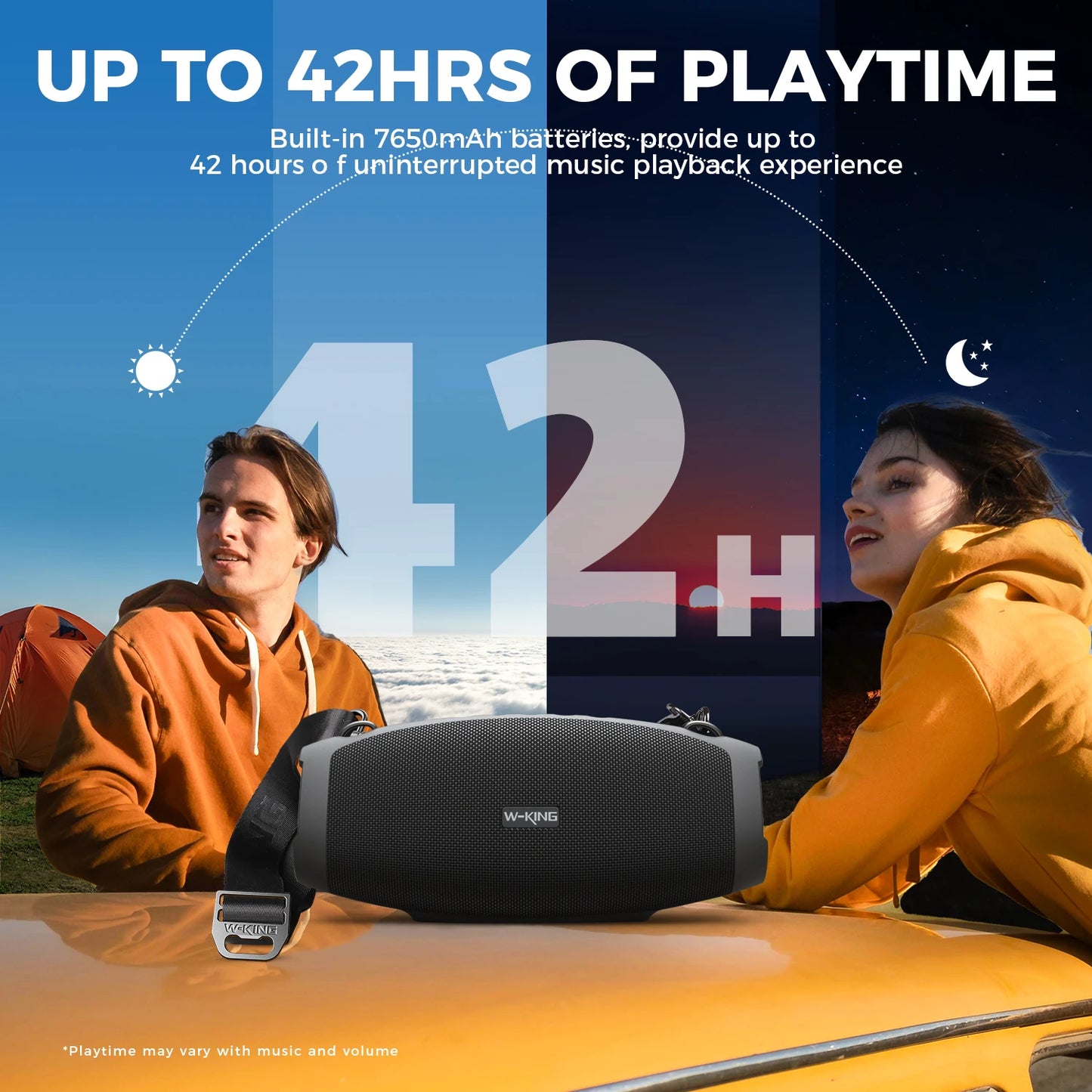 W-King X10 Portable Bluetooth Speaker 120W IPX6 Waterproof