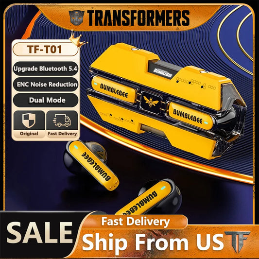 Transformers TF-T01 Gaming Earphones Bluetooth 5.3 Earbuds