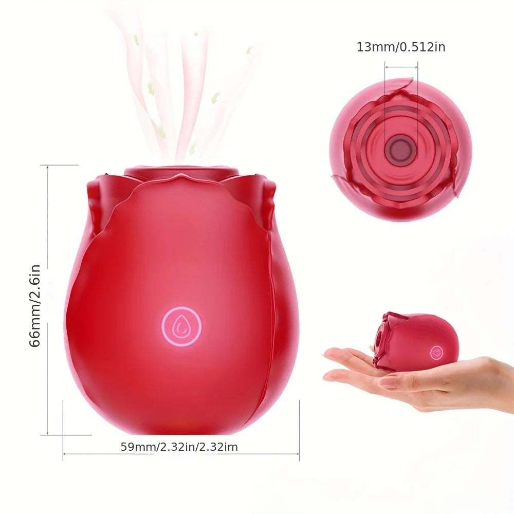 Rose Vibrator For Women Clitoral Stimulator With 10 Modes