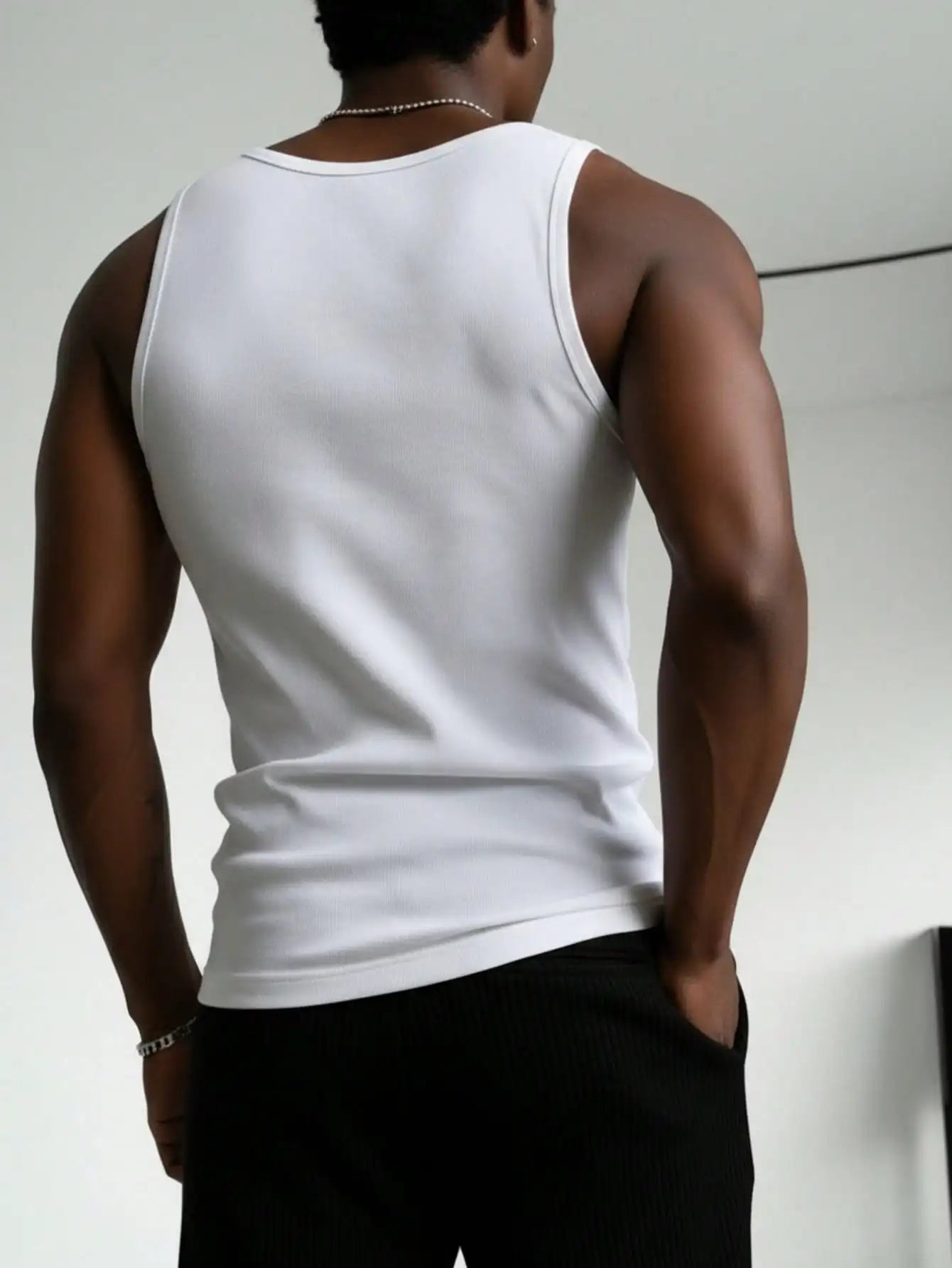 Men's Slim Fit Tank Top U Neck Sleeveless Tee Summer