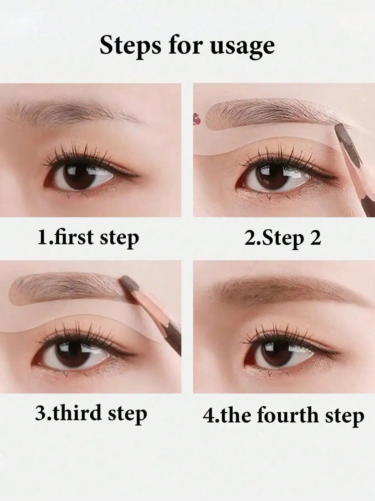 Reusable Eyebrow Shaping Stencils for Easy Makeup and Grooming