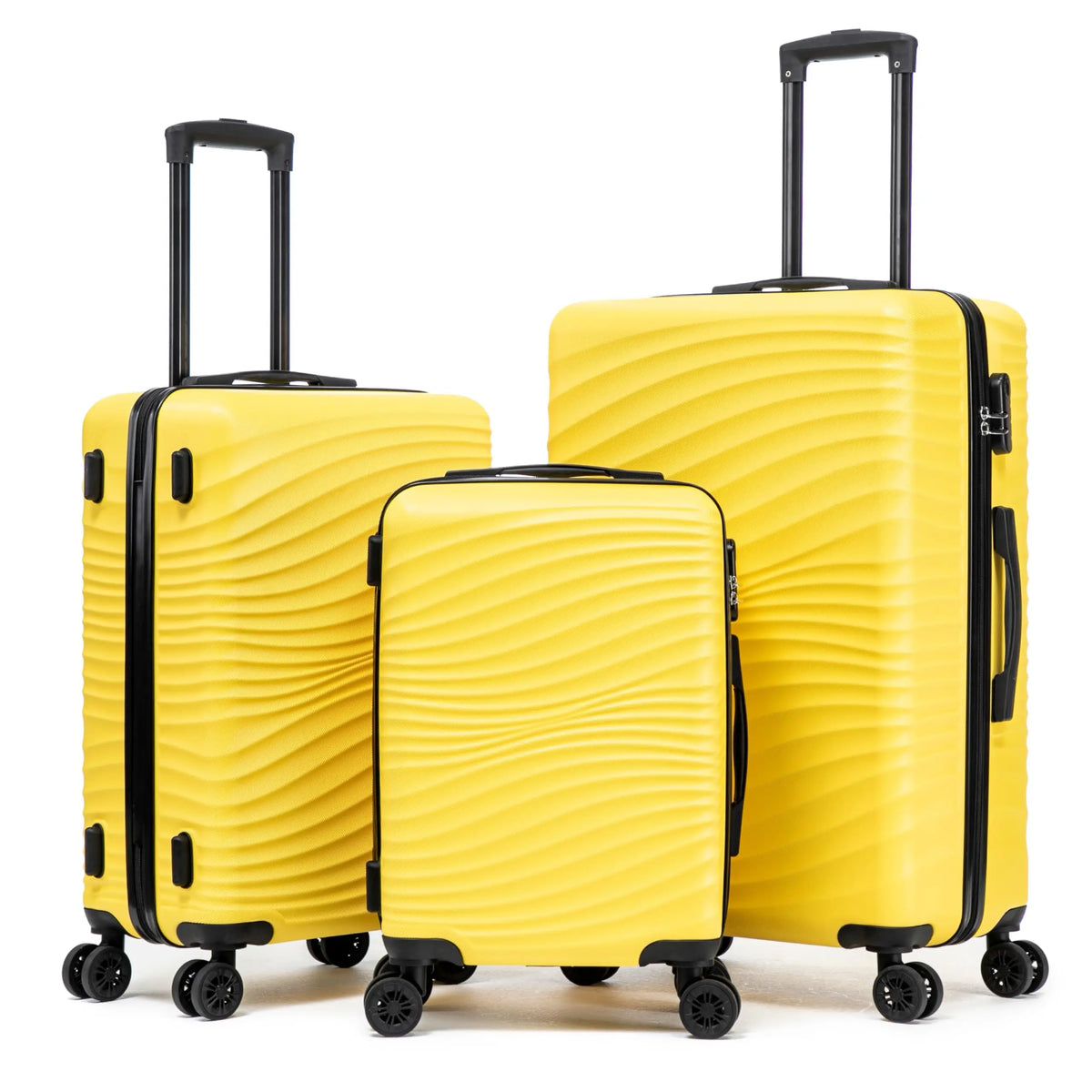 ABS Hardshell Luggage Set With Spinner Wheels And TSA Lock