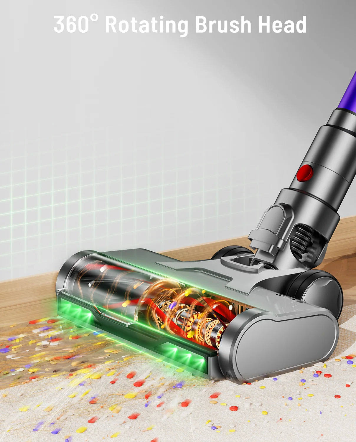 VAKERR X15 Pro 650W Cordless Vacuum Cleaner For Pet Hair HEPA
