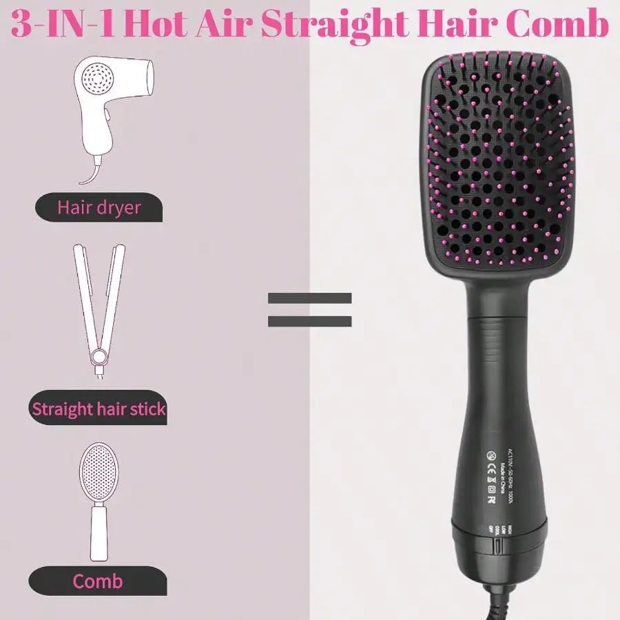 Hair Dryer Brush 3-In-1 One Step Styler For Smooth Hair