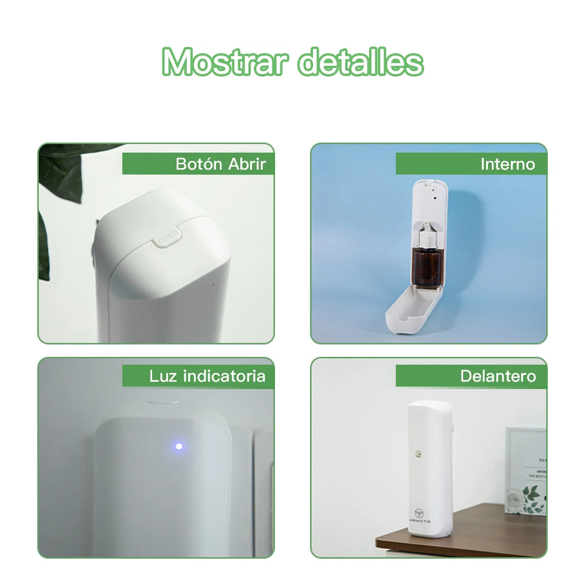 NAMSTE Waterless Plug In Fragrance Diffuser Bluetooth Essential Oils