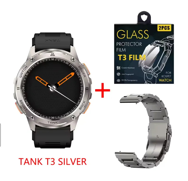 KOSPET TANK T3 Smartwatch Men's With Call And Text