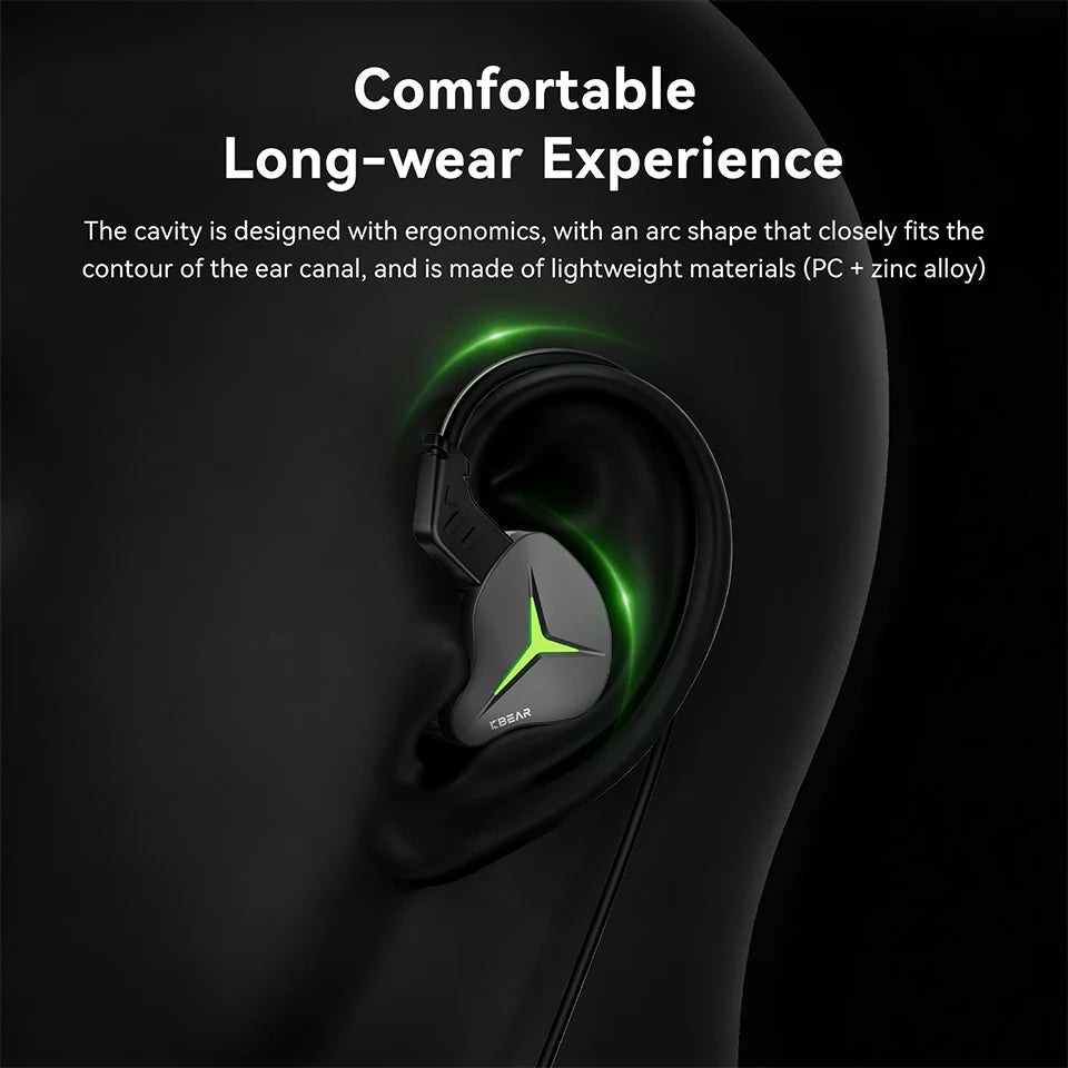 KBEAR Venus USB C Wired In Earphones HiFi Dynamic Driver