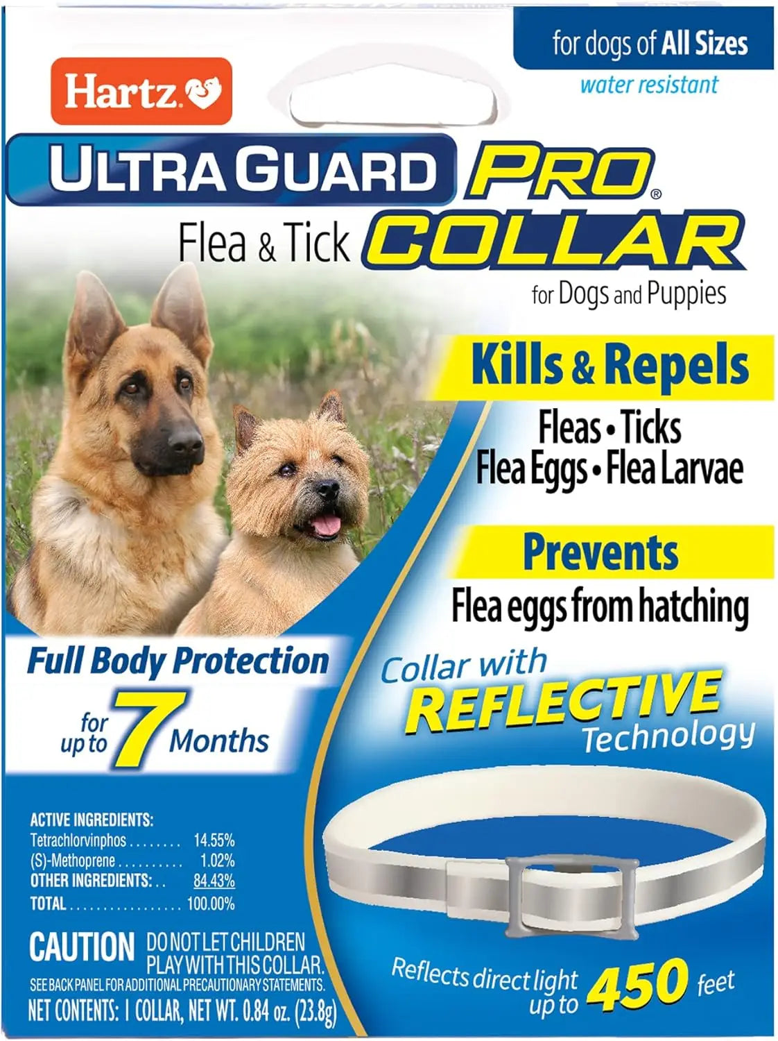 UltraGuard Pro Reflective Flea and Tick Collar for Dogs and Puppies 7 Month