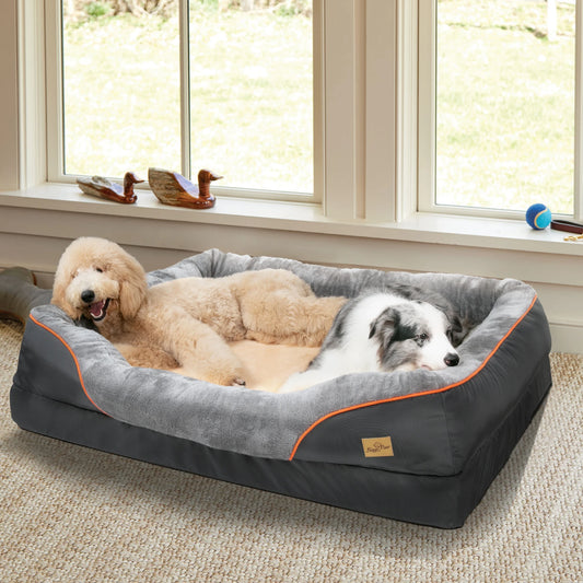 BINGOPAW Comfortable Waterproof Dog Bed With Removable Washable Cover