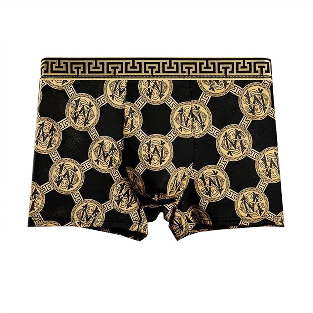 SYi Qarce Men's Boxer Shorts Breathable Print Underwear
