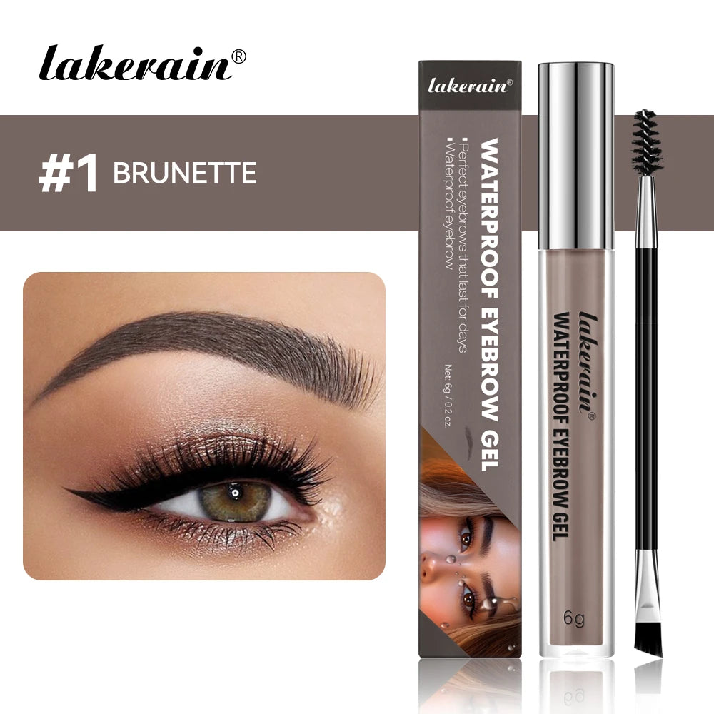 Lakerain Waterproof Eyebrow Gel Highly Pigmented Long Lasting