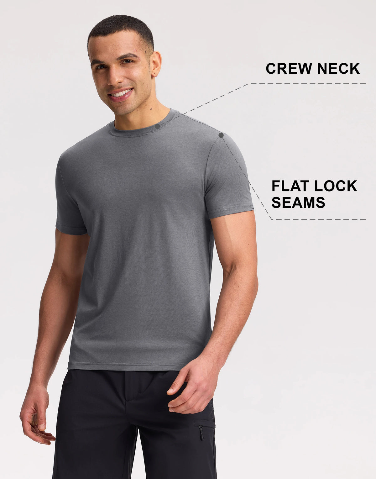 Pioneer Camp Men's Bamboo Viscose Soft Crew Neck T-Shirt