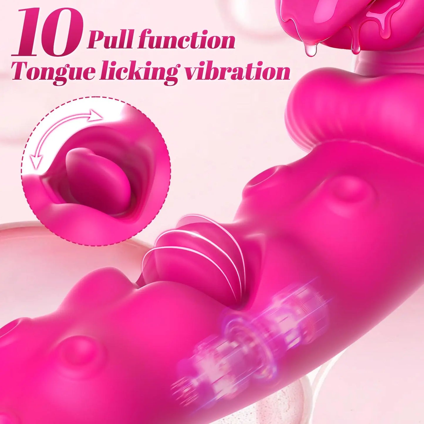 SENSIVO 3 In 1 Tongue Licking Vibrator For Women Stimulator