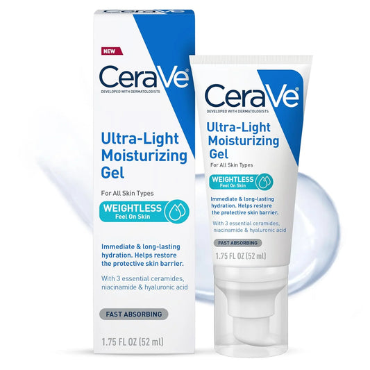 CeraVe Ultra-Light Hydrating Face Moisturizer Gel Ceramides Niacinamide